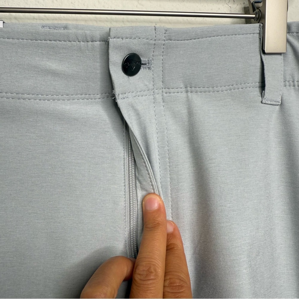 Callaway Men’s Performance Golf Shorts With Media Pocket & Opti-Dri Gray 40 NWT - Picture 5 of 15